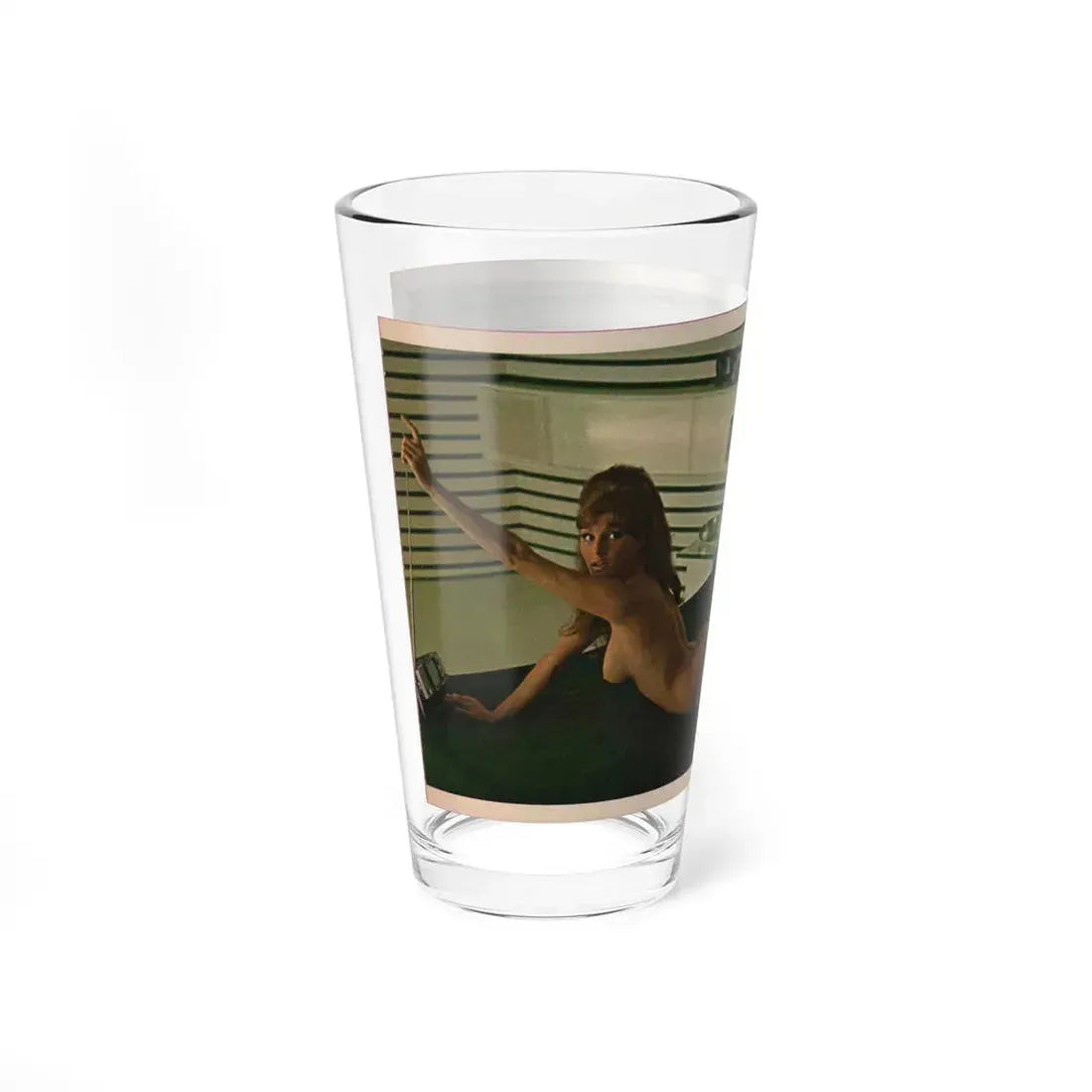 Victoria Vetri #55 - Playboy Mag. May '68 - 1 Topless Photo (Vintage Female Icon) Pint Glass 16oz - Go Mug Yourself