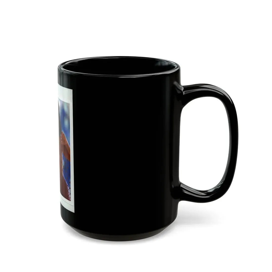 Victoria Vetri #69 - Topless (Vintage Female Icon) Black Coffee Mug - Go Mug Yourself