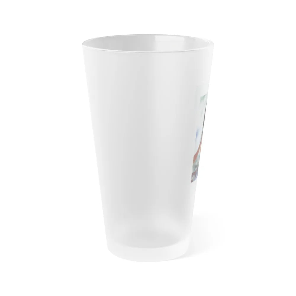 Victoria Vetri #69 - Topless (Vintage Female Icon) Frosted Pint Glass 16oz-Go Mug Yourself