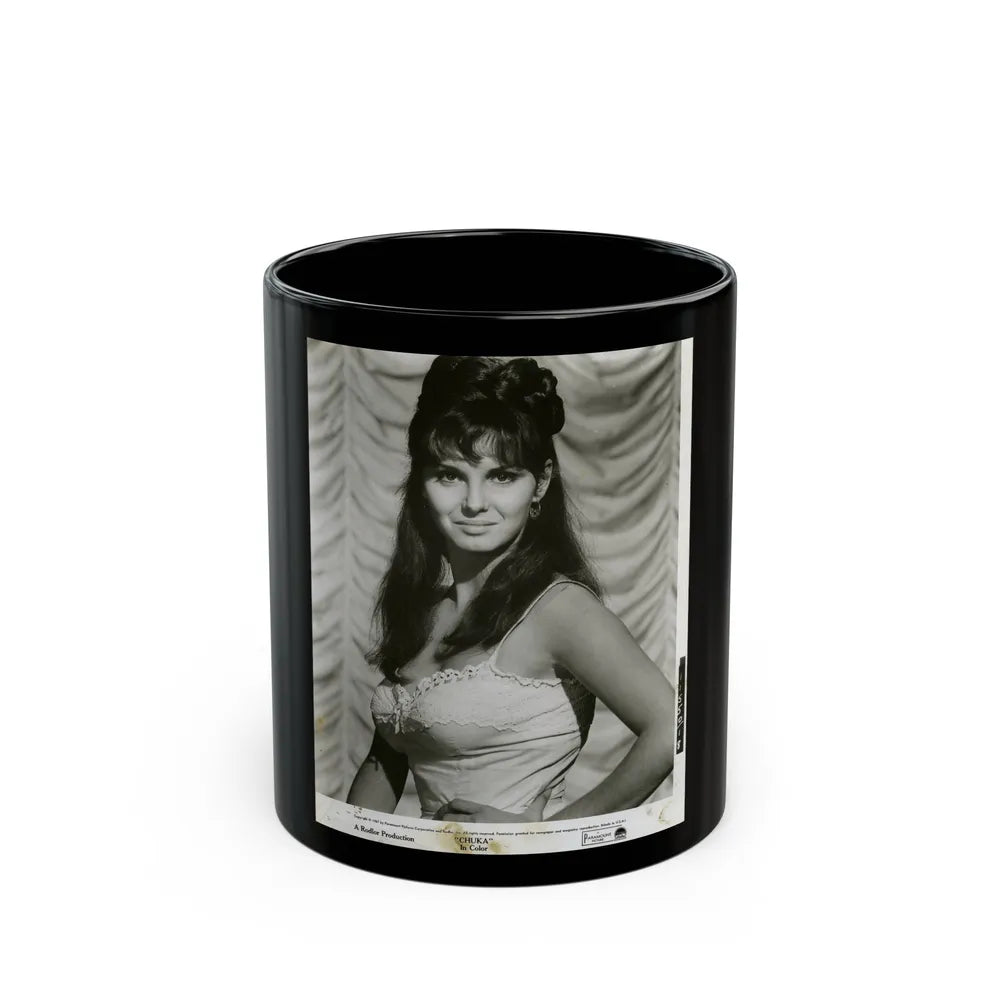 Victoria Vetri #71 (Vintage Female Icon) Black Coffee Mug-11oz-Go Mug Yourself