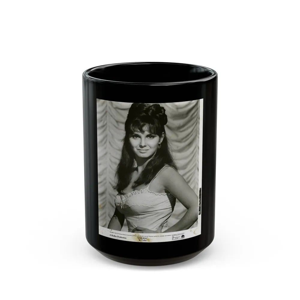 Victoria Vetri #71 (Vintage Female Icon) Black Coffee Mug-15oz-Go Mug Yourself