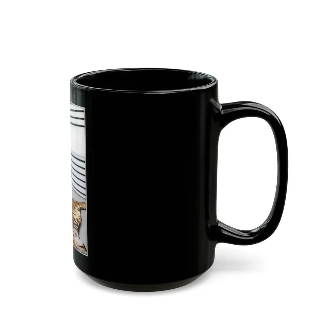 Victoria Vetri #76 - Nude (Vintage Female Icon) Black Coffee Mug - Go Mug Yourself