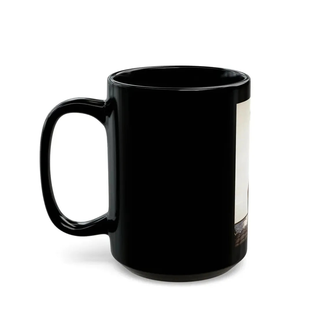 Victoria Vetri #93 - Nude (Vintage Female Icon) Black Coffee Mug - Go Mug Yourself