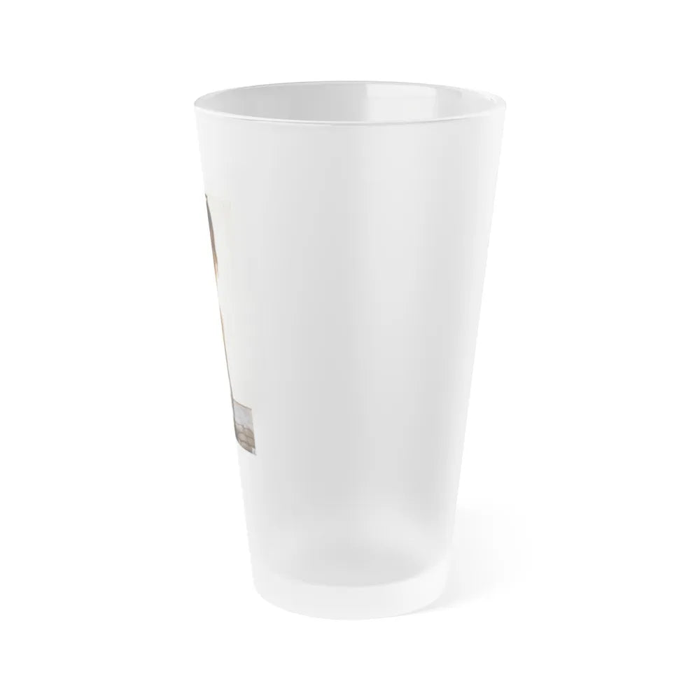 Victoria Vetri #93 - Nude (Vintage Female Icon) Frosted Pint Glass 16oz-Go Mug Yourself