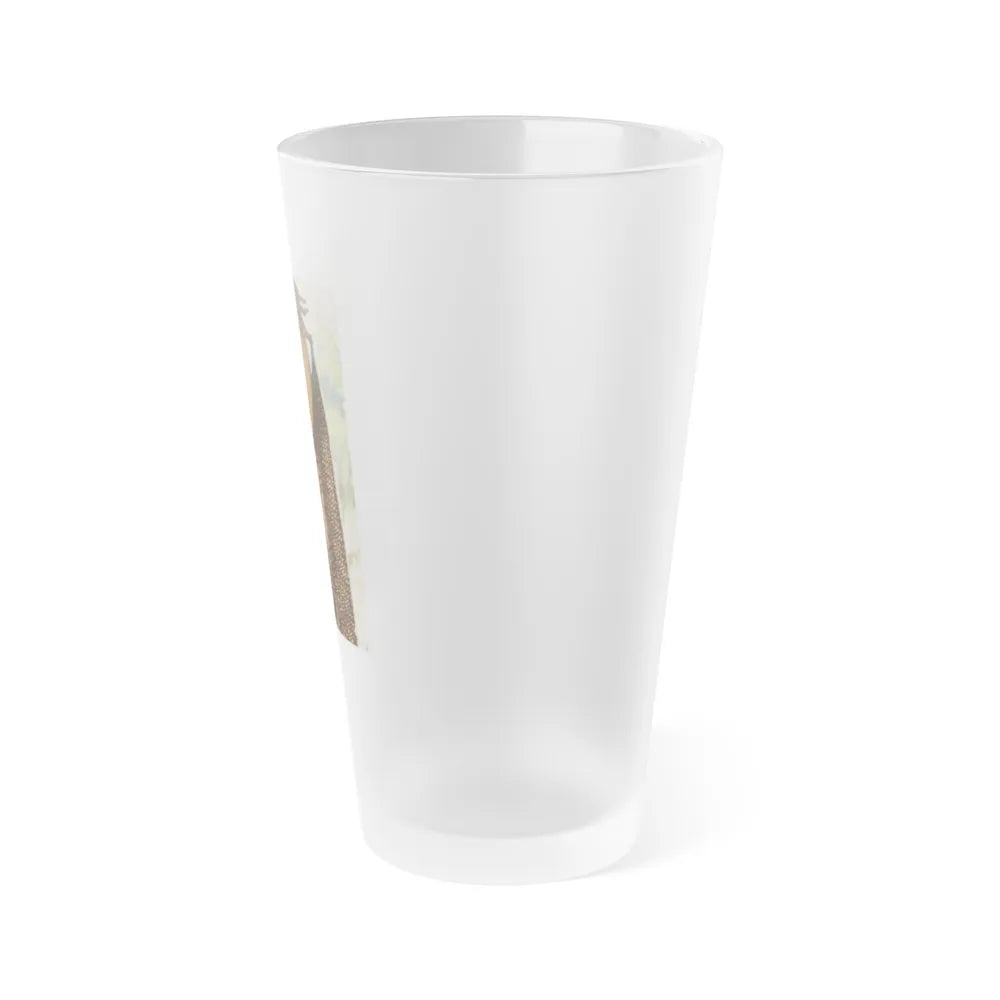 Victoria Vetri #94 - Topless (Vintage Female Icon) Frosted Pint Glass 16oz-Go Mug Yourself
