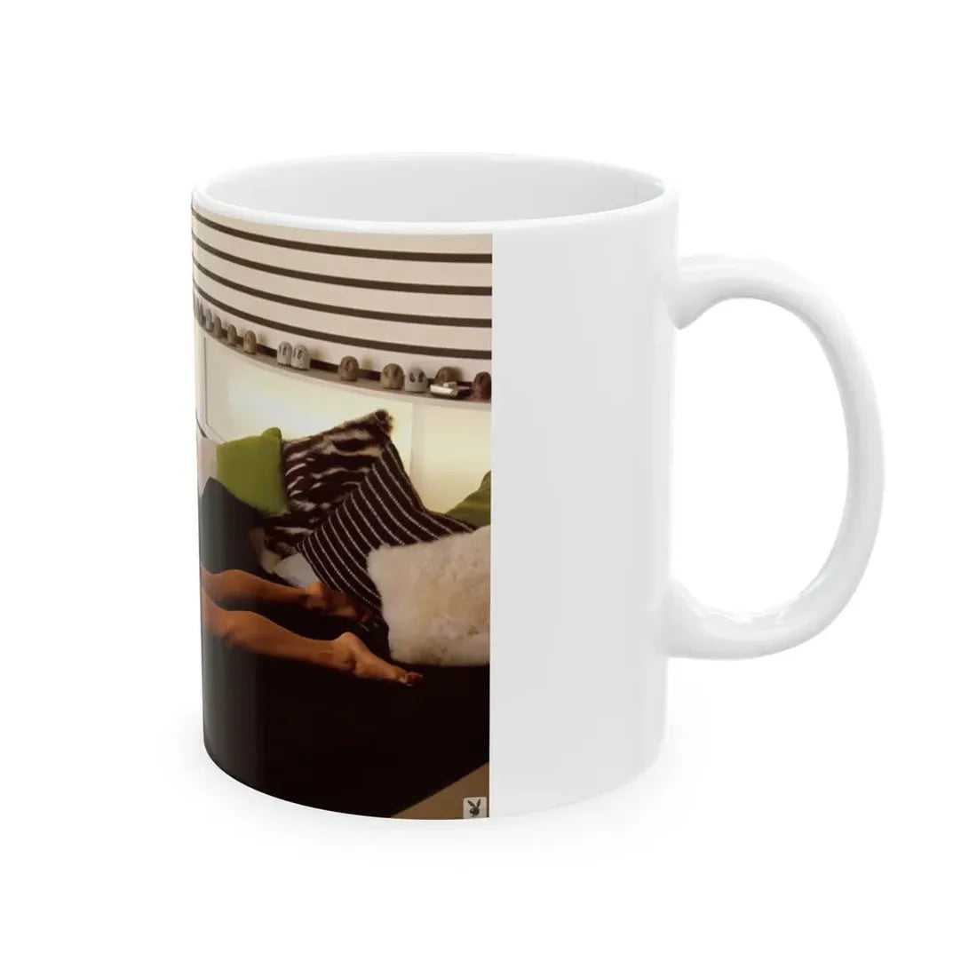 Victoria Vetri #97 - Nude (Vintage Female Icon) White Coffee Mug - Go Mug Yourself