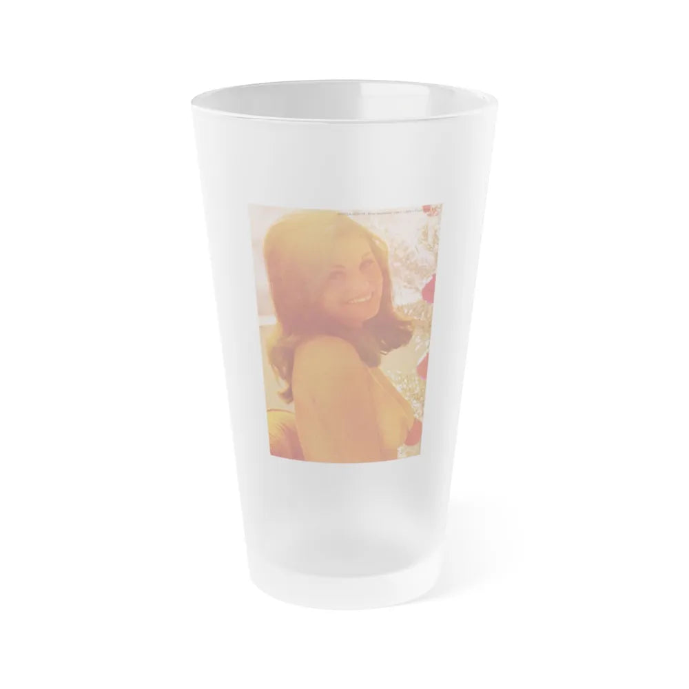 Victoria Vetri #99 - Topless (Vintage Female Icon) Frosted Pint Glass 16oz-16oz-Frosted-Go Mug Yourself