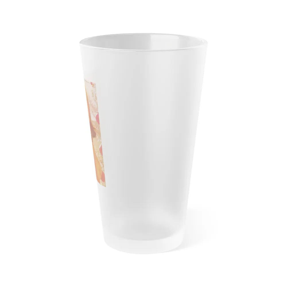 Victoria Vetri #99 - Topless (Vintage Female Icon) Frosted Pint Glass 16oz-Go Mug Yourself