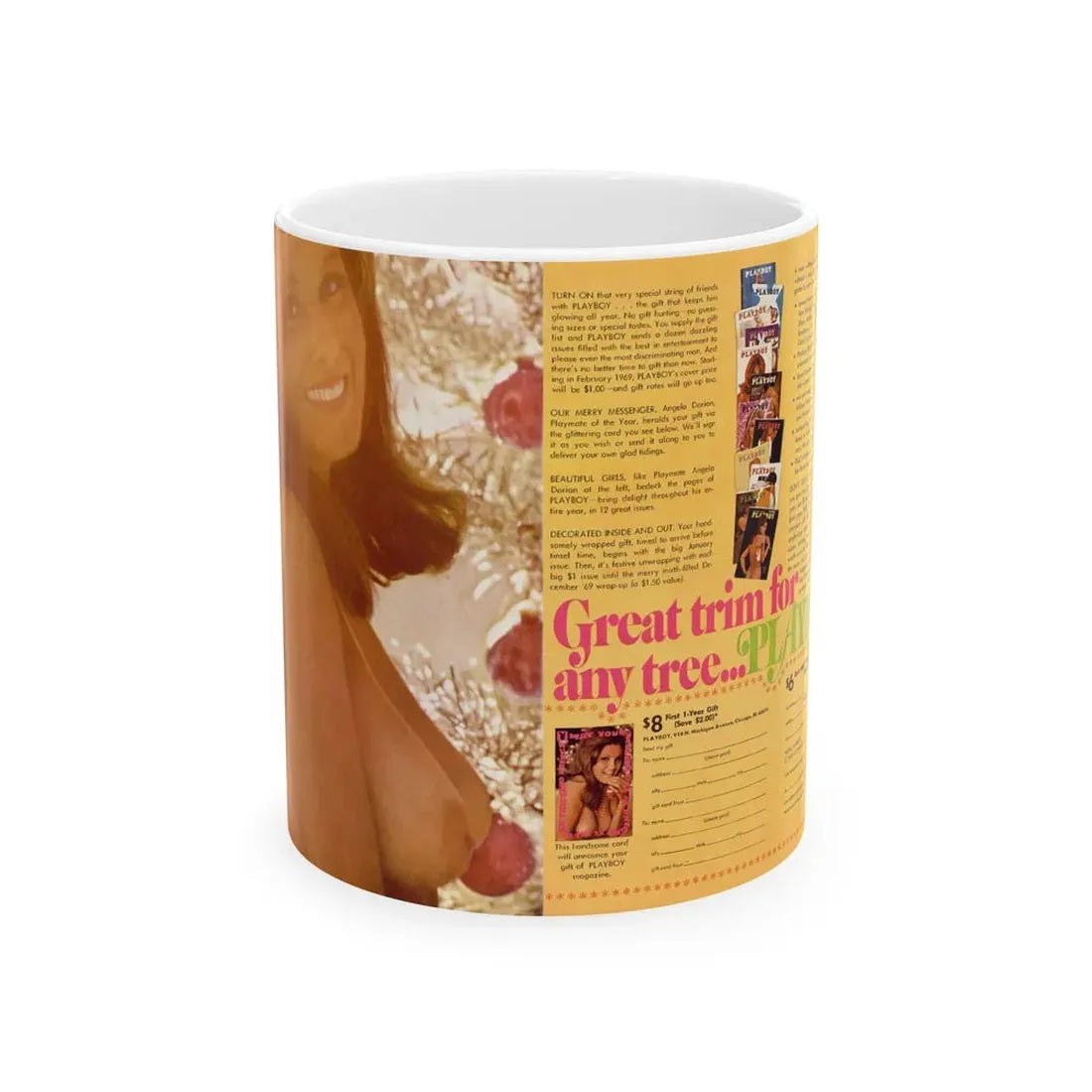 Victoria Vetri #99 - Topless1 (Vintage Female Icon) White Coffee Mug 11oz - Go Mug Yourself