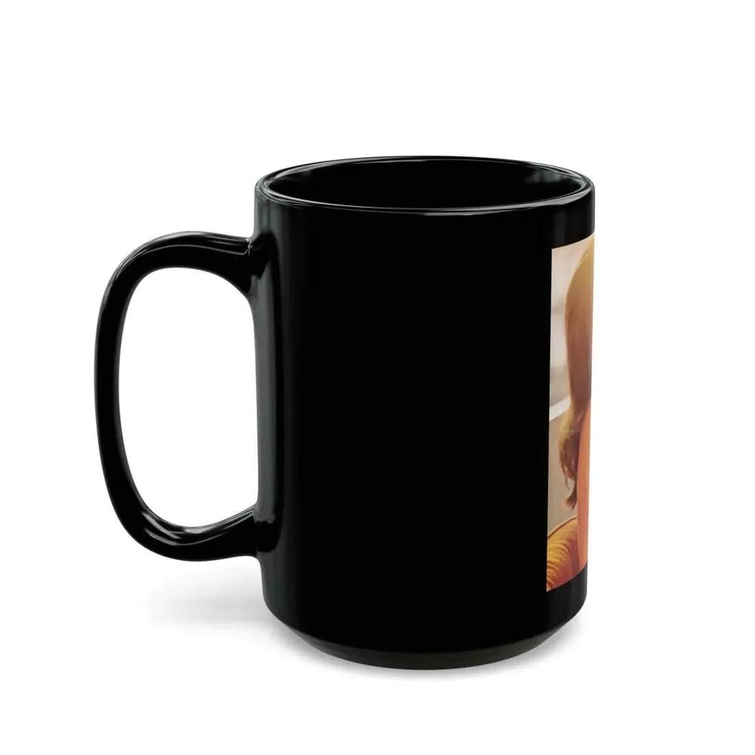 Victoria Vetri #99 - Topless2 (Vintage Female Icon) Black Coffee Mug - Go Mug Yourself