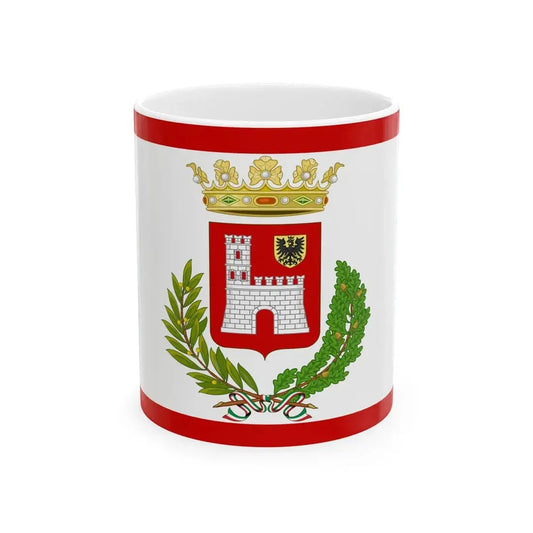 Vigevano-Bandiera (Italy) White Coffee Mug 11oz - Go Mug Yourself