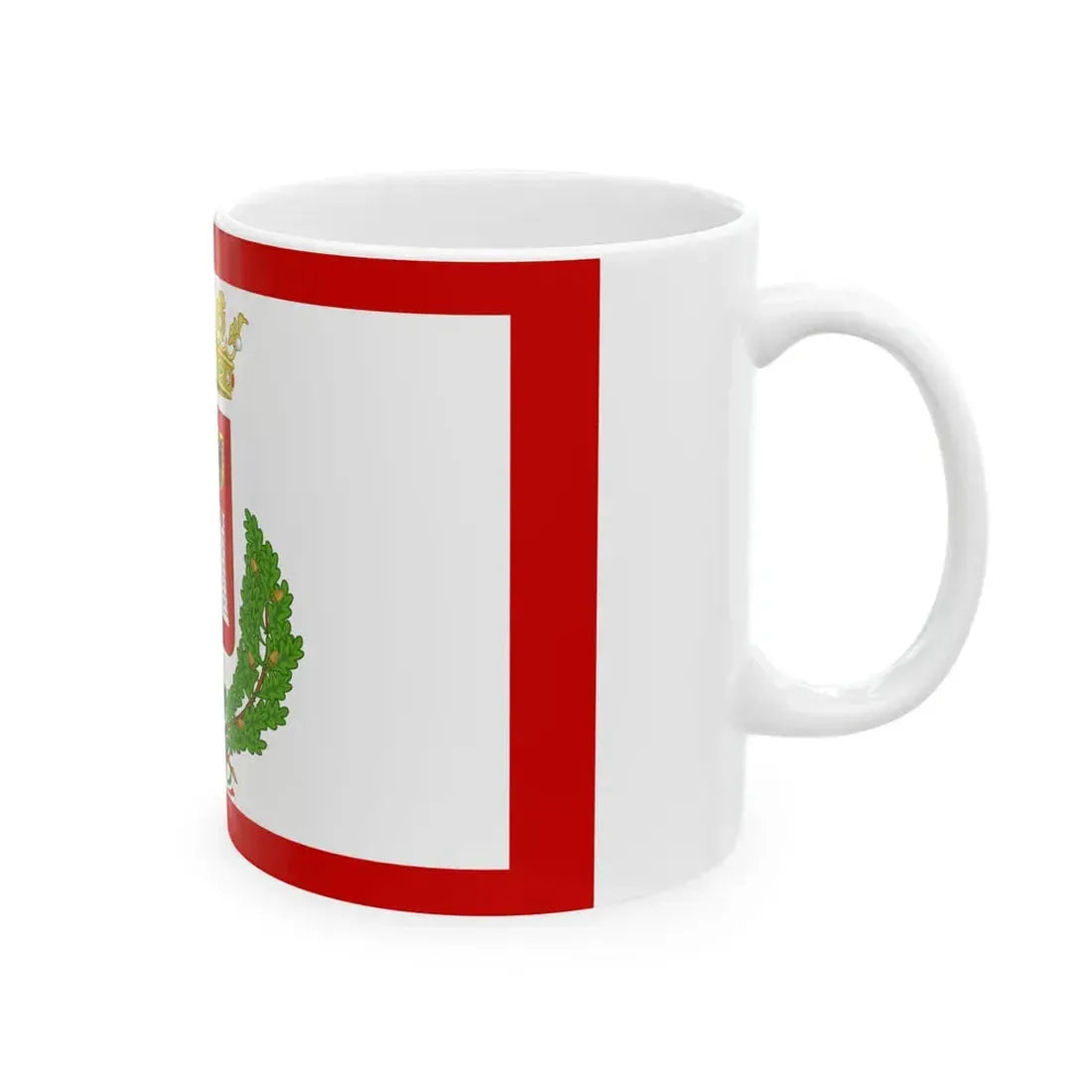 Vigevano-Bandiera (Italy) White Coffee Mug - Go Mug Yourself
