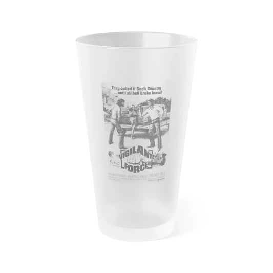 VIGILANTE FORCE 1976 Movie Poster - Frosted Pint Glass 16oz Default Title - Go Mug Yourself