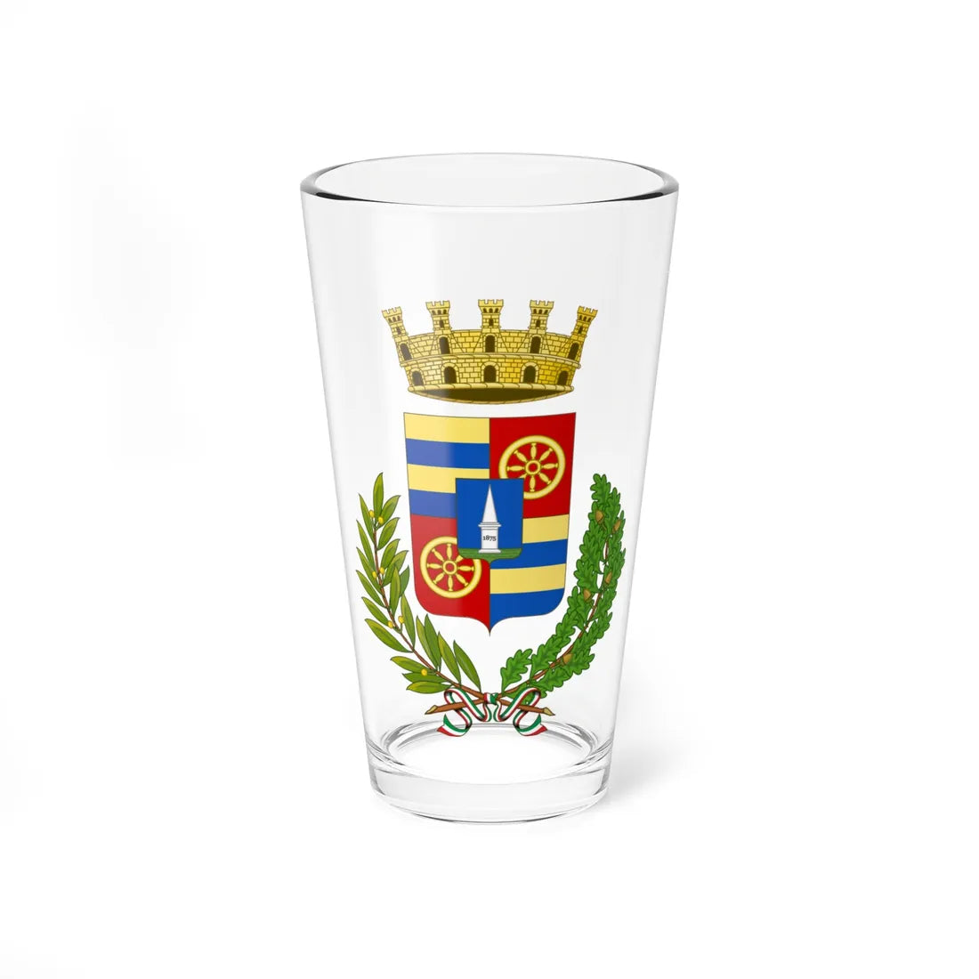 Vigonza-Stemma (Italy) (Coat of Arms) Pint Glass 16oz 16oz - Go Mug Yourself