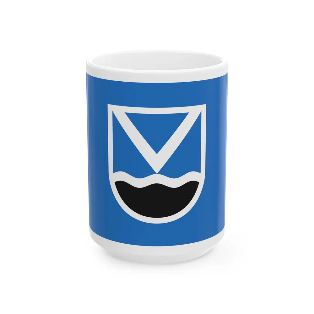 Viimsi valla lipp (Estonia) White Coffee Mug 15oz - Go Mug Yourself
