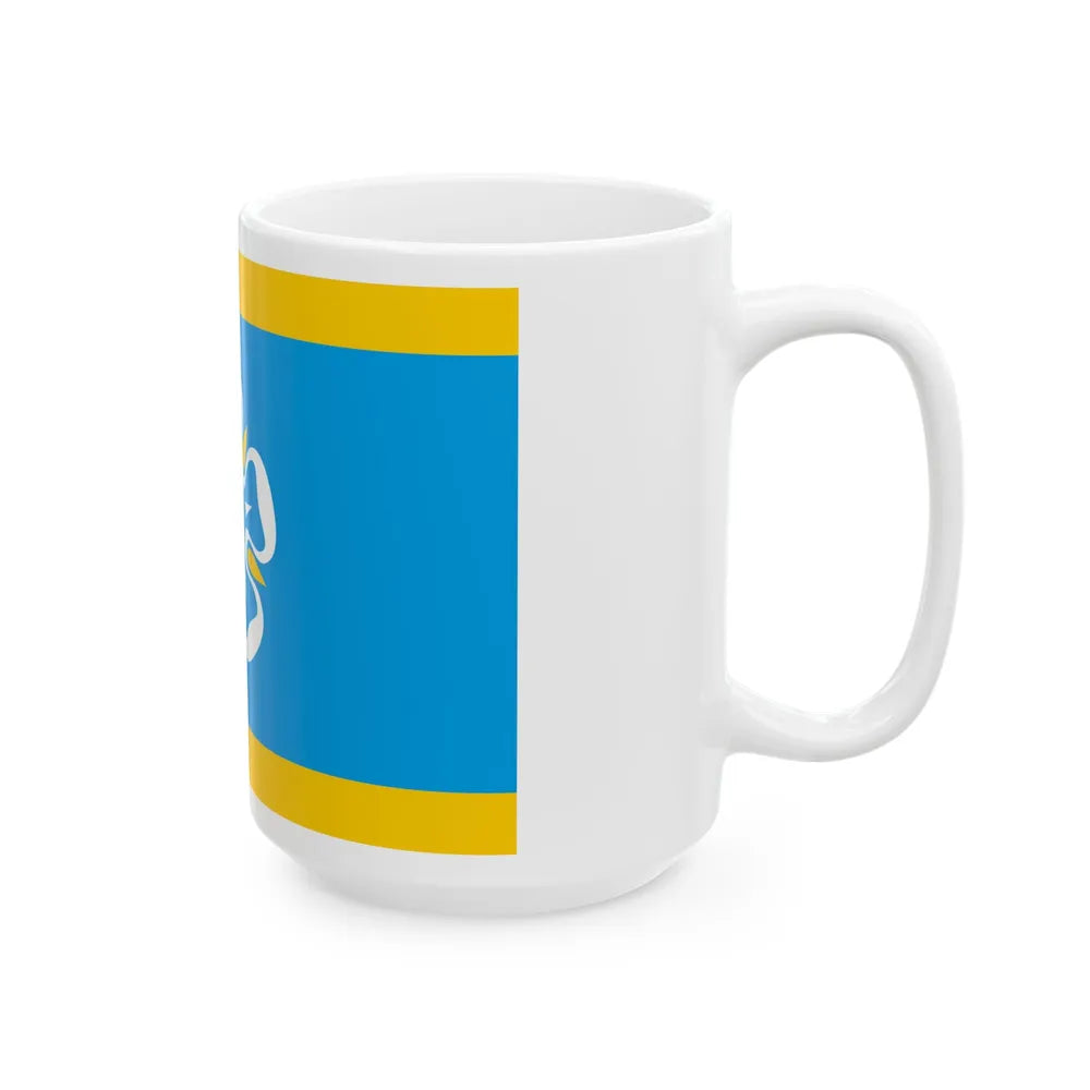 Viljandi valla lipp (Estonia) White Coffee Mug - Go Mug Yourself