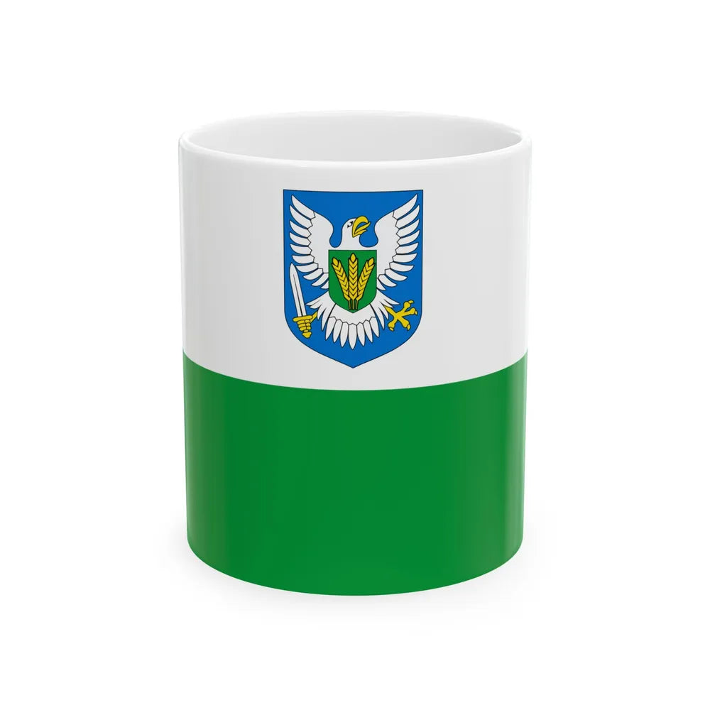 Viljandimaa lipp (Estonia) White Coffee Mug 11oz - Go Mug Yourself
