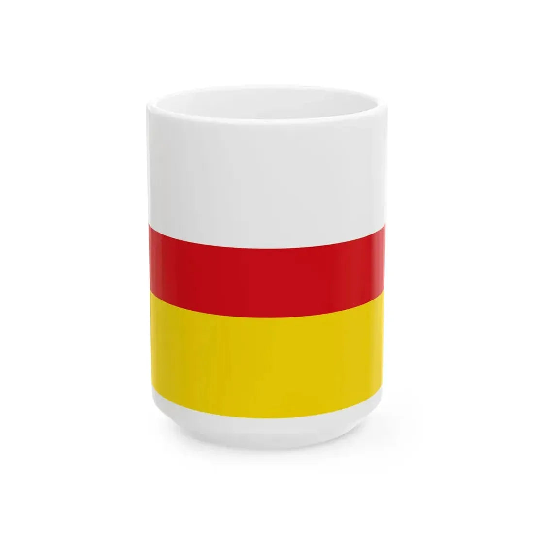 Villers-la-Ville vlag (Belgium) White Coffee Mug 15oz - Go Mug Yourself