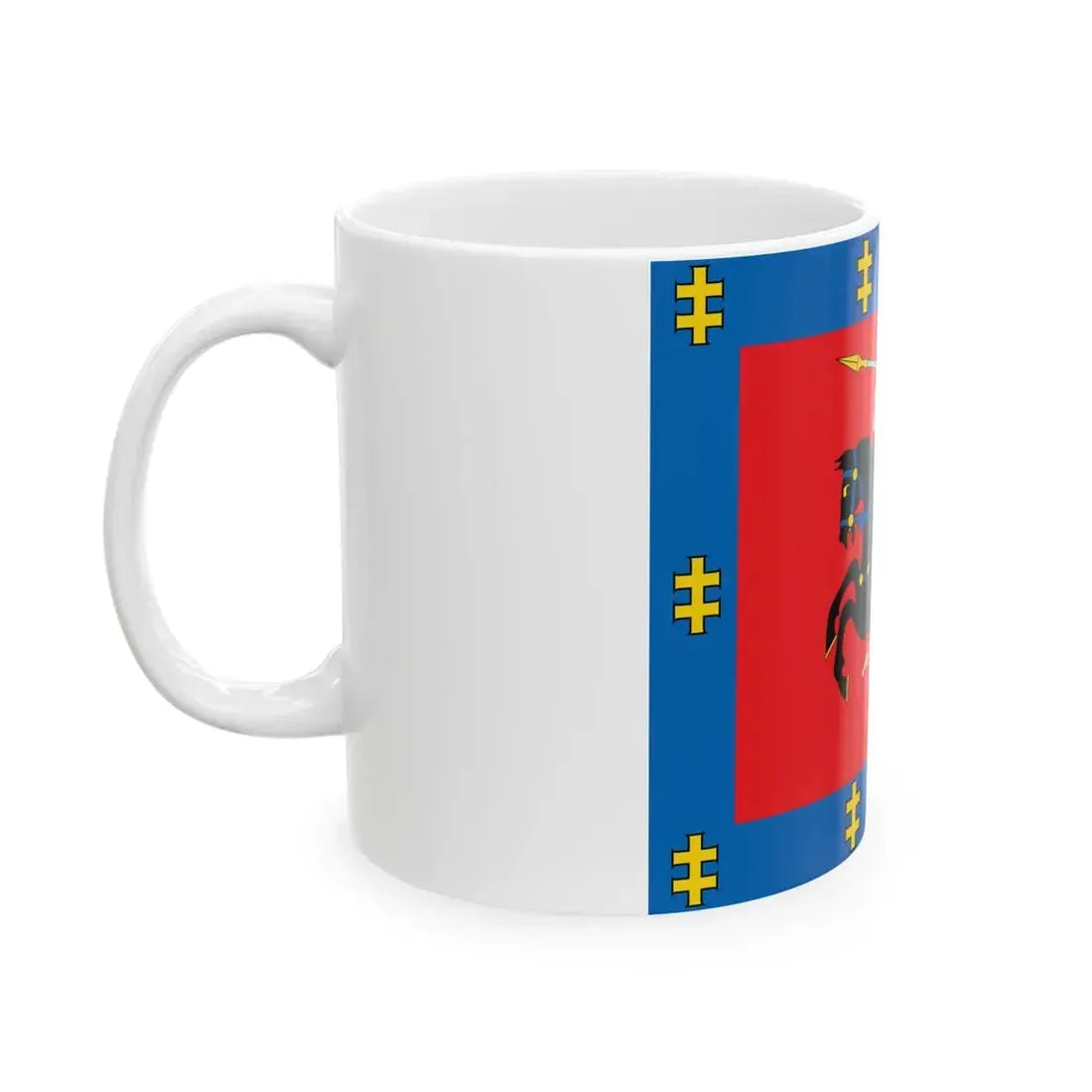 Vilnius County flag (Lithuania) White Coffee Mug - Go Mug Yourself