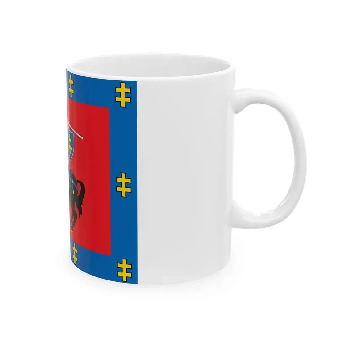 Vilnius County flag (Lithuania) White Coffee Mug - Go Mug Yourself