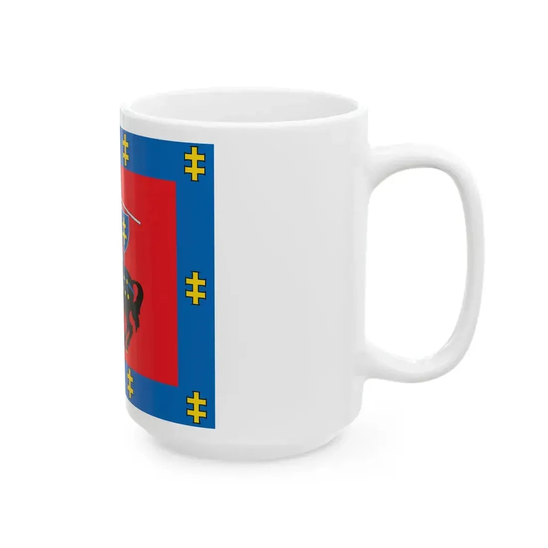 Vilnius County flag (Lithuania) White Coffee Mug - Go Mug Yourself