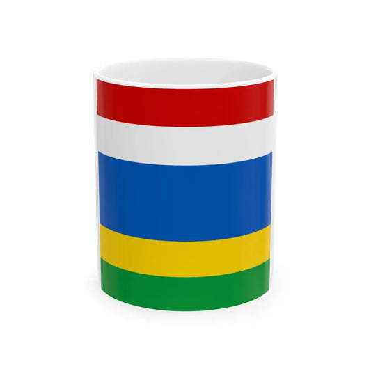 Vilshanka flag (Ukraine) White Coffee Mug 11oz - Go Mug Yourself