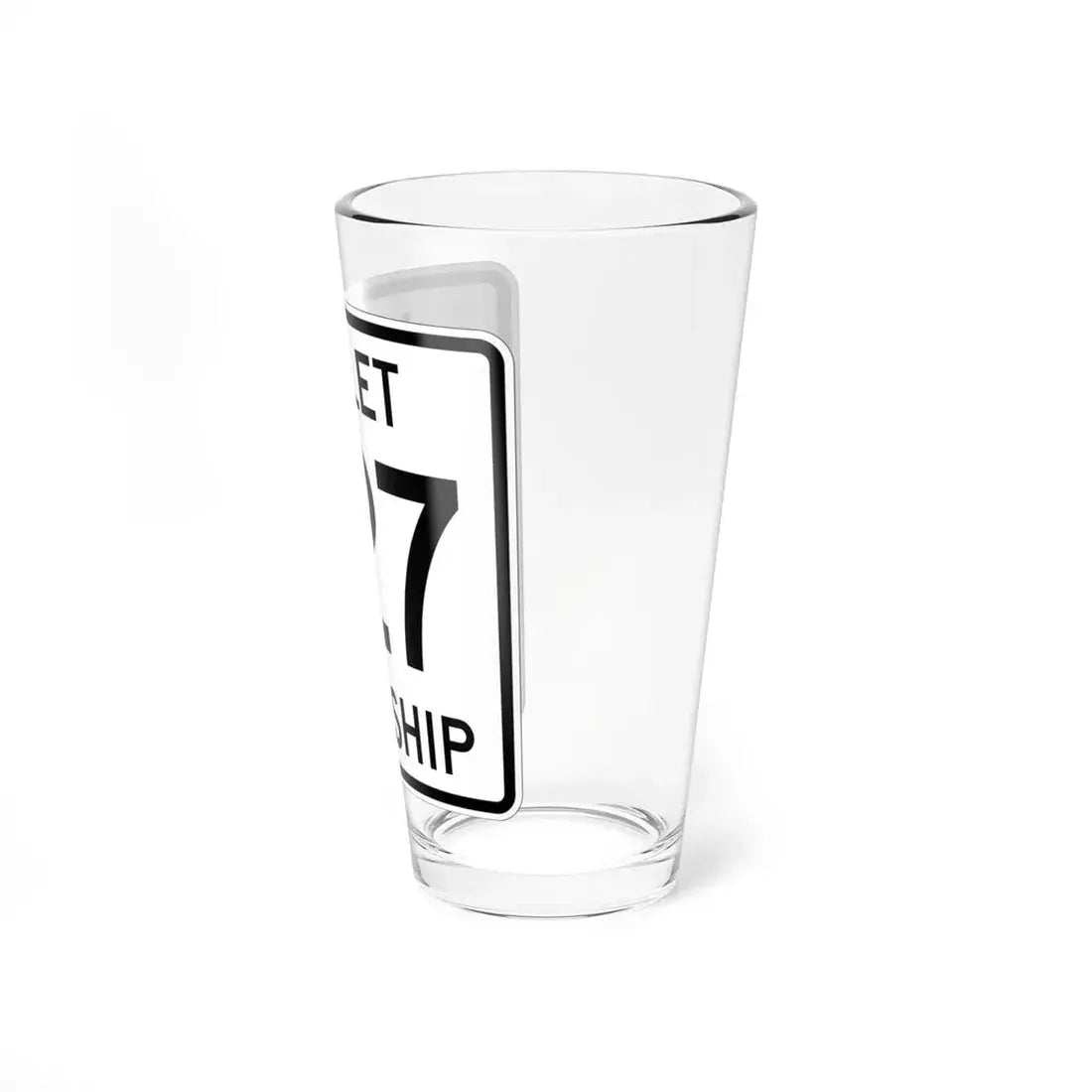 Violet Township Route 227 Fairfield County Ohio (Ohio) (Road Sign) Pint Glss 16oz - Go Mug Yourself