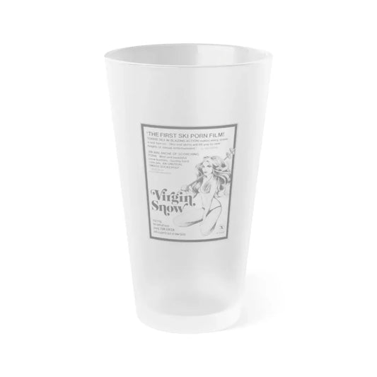 VIRGIN SNOW 1976 Movie Poster - Frosted Pint Glass 16oz 16oz Frosted - Go Mug Yourself