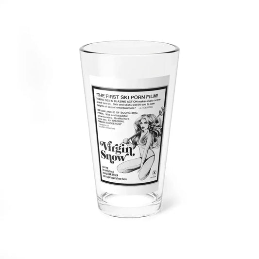 VIRGIN SNOW 1976 Movie Poster - Pint Glass 16oz 16oz - Go Mug Yourself