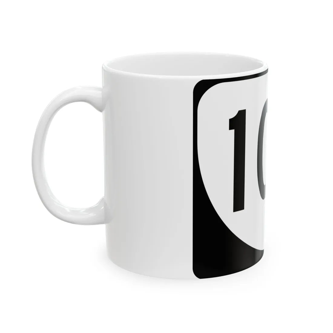 Virginia 100 (Virginia) (Road Sign) White Coffee Mug - Go Mug Yourself