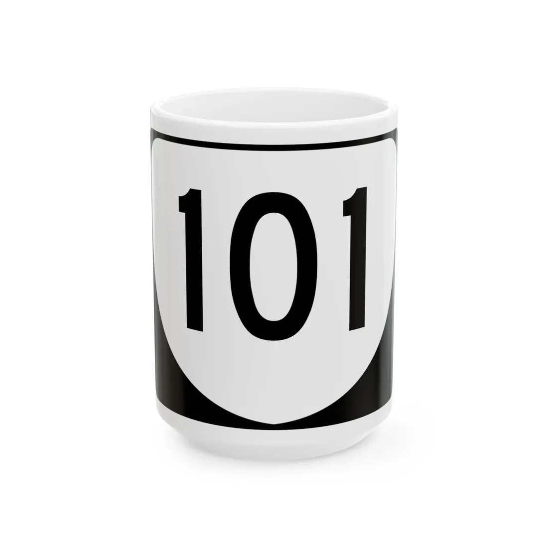 Virginia 101 (Virginia) (Road Sign) White Coffee Mug 15oz - Go Mug Yourself