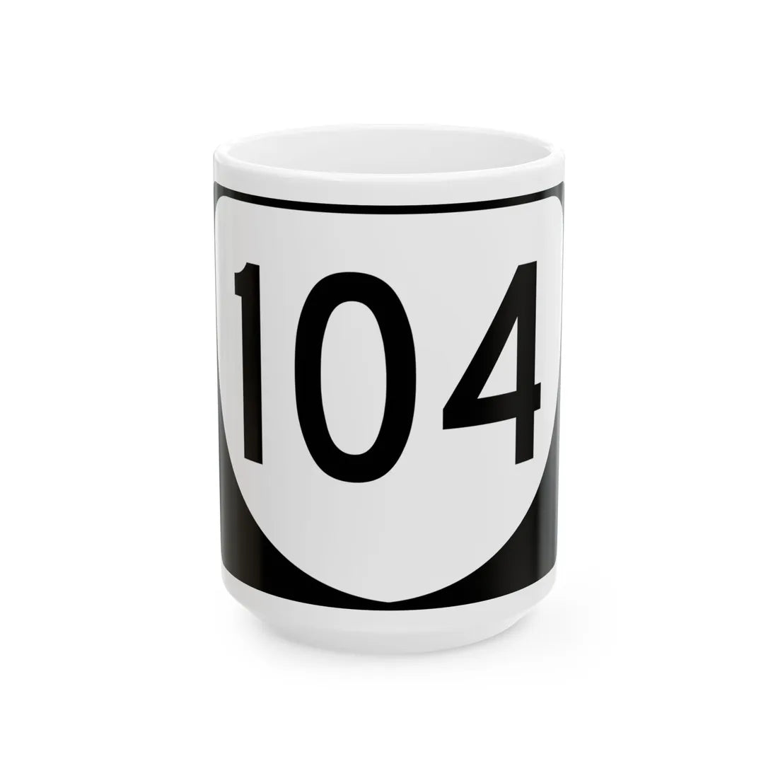 Virginia 104 (Virginia) (Road Sign) White Coffee Mug 15oz - Go Mug Yourself
