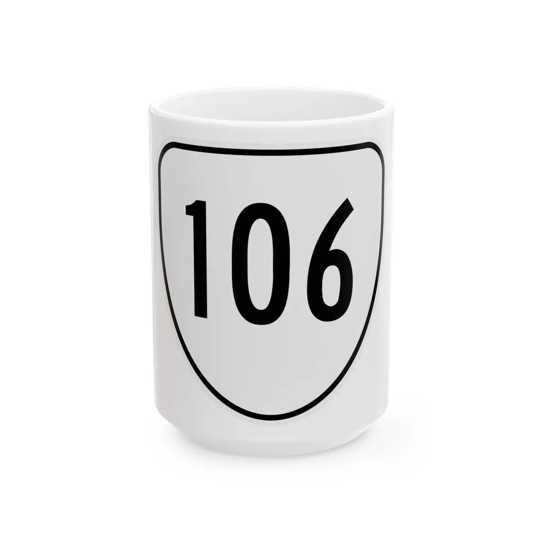 Virginia 106 1956 (Virginia) (Road Sign) White Coffee Mug 15oz - Go Mug Yourself