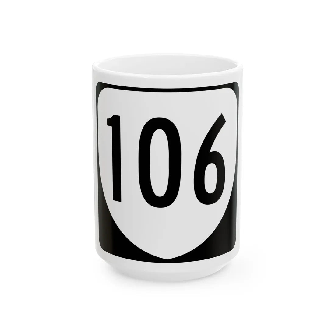 Virginia 106 1980 (Virginia) (Road Sign) White Coffee Mug 15oz - Go Mug Yourself