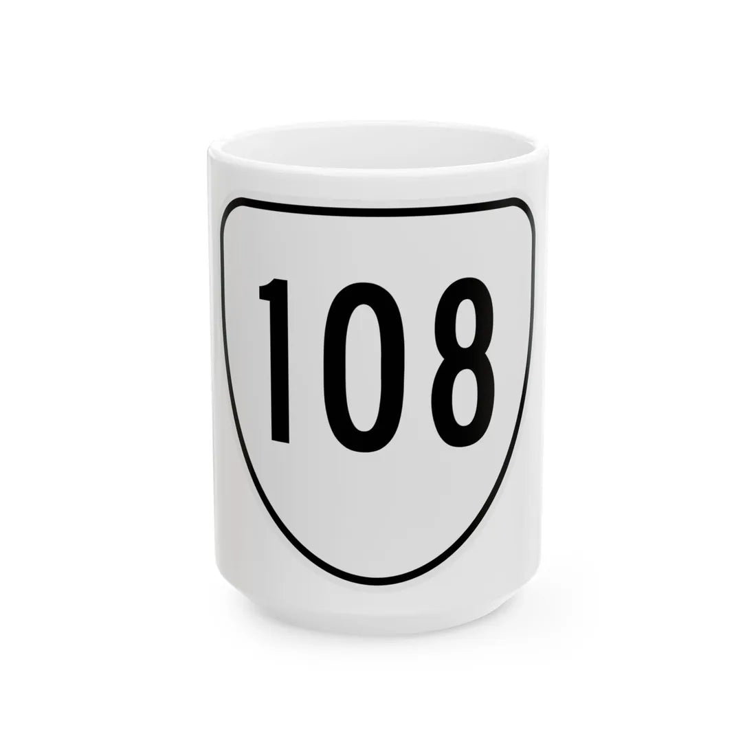 Virginia 108 1956 (Virginia) (Road Sign) White Coffee Mug 15oz - Go Mug Yourself