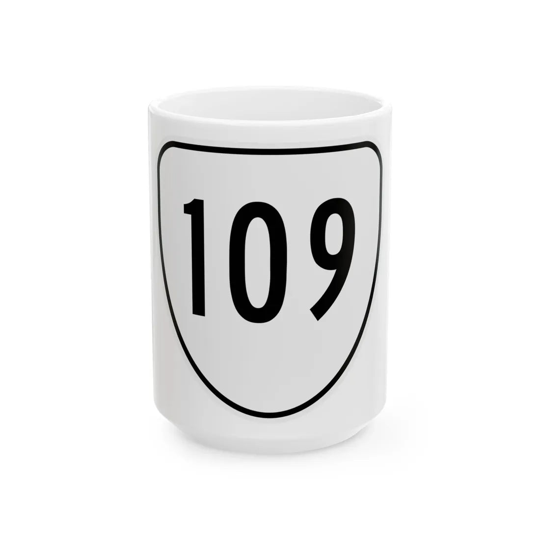 Virginia 109 1956 (Virginia) (Road Sign) White Coffee Mug 15oz - Go Mug Yourself