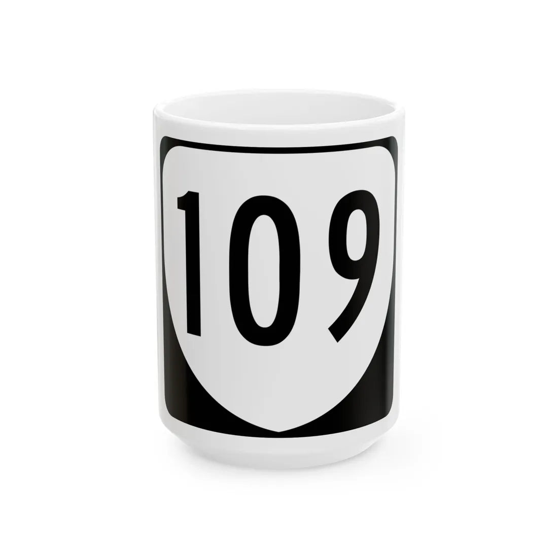 Virginia 109 1980 (Virginia) (Road Sign) White Coffee Mug 15oz - Go Mug Yourself