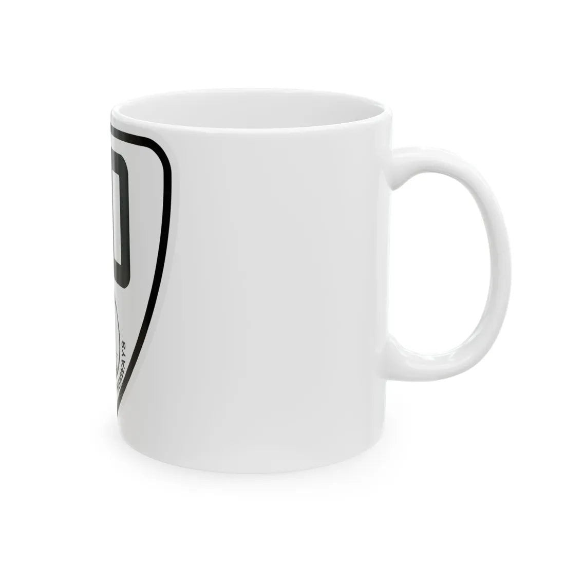 Virginia 110 1924 (Virginia) (Road Sign) White Coffee Mug - Go Mug Yourself
