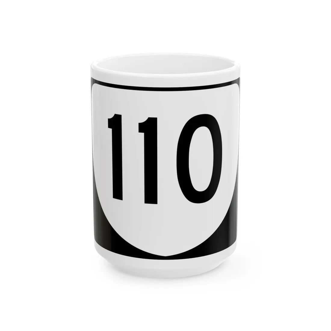 Virginia 110 (Virginia) (Road Sign) White Coffee Mug 15oz - Go Mug Yourself