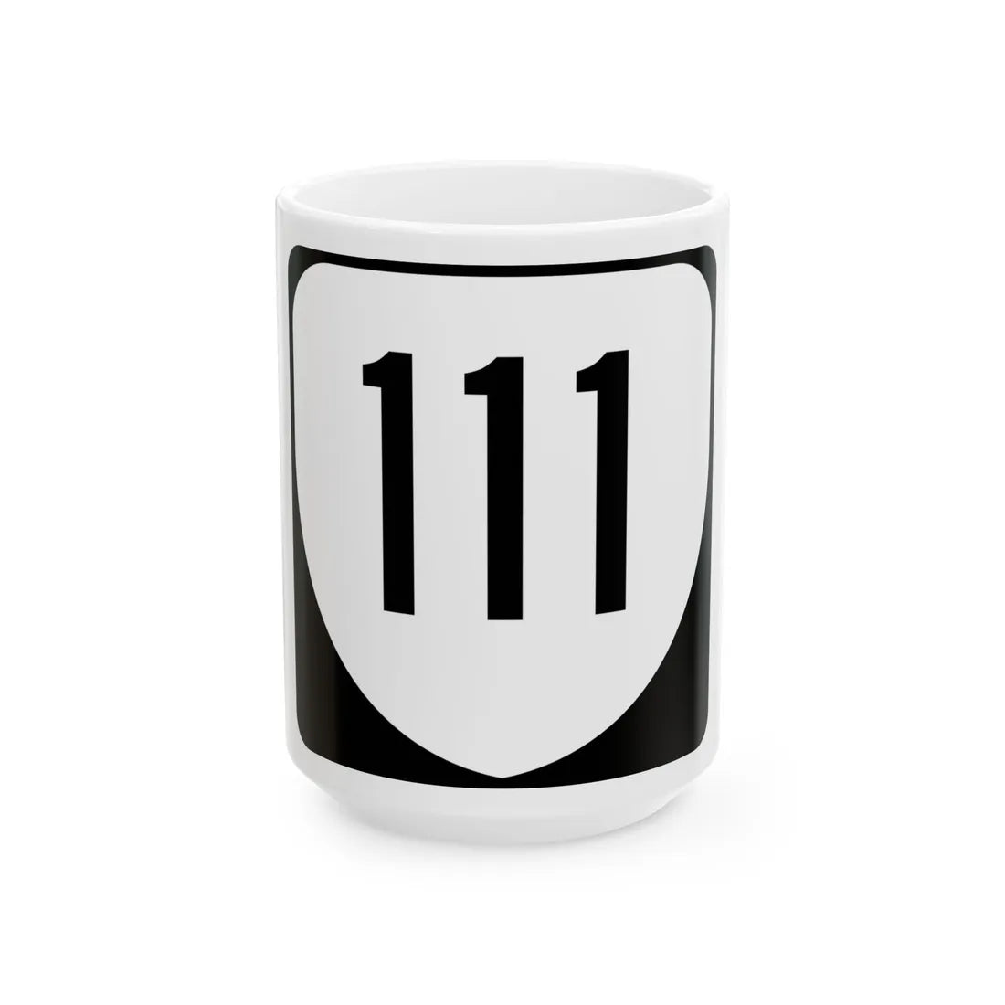 Virginia 111 1980 (Virginia) (Road Sign) White Coffee Mug 15oz - Go Mug Yourself