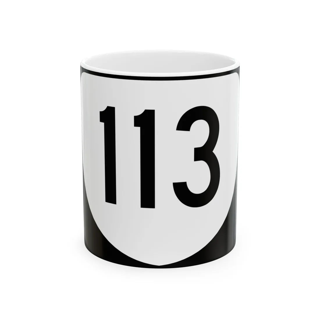 Virginia 113 (Virginia) (Road Sign) White Coffee Mug 11oz - Go Mug Yourself