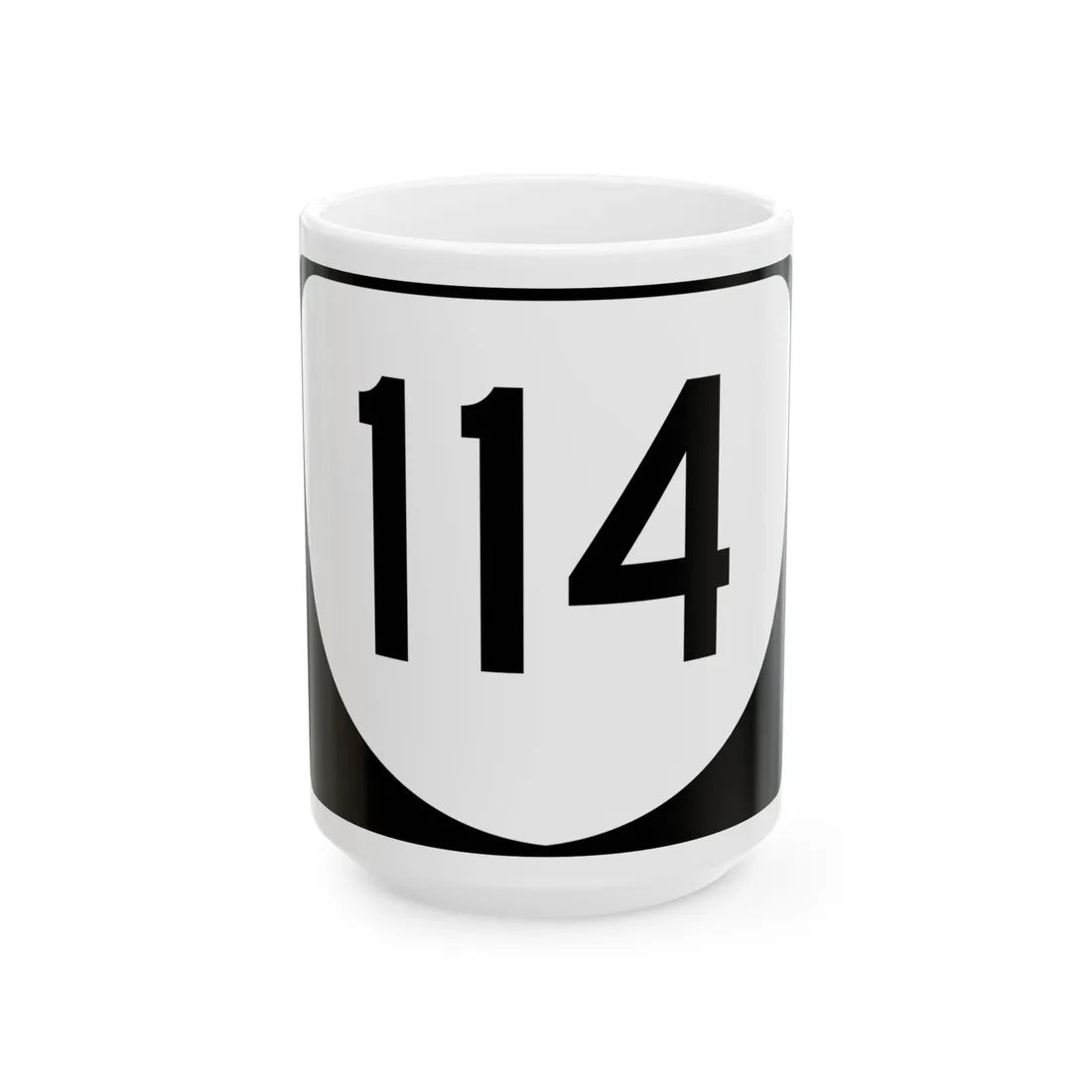 Virginia 114 (Virginia) (Road Sign) White Coffee Mug 15oz - Go Mug Yourself