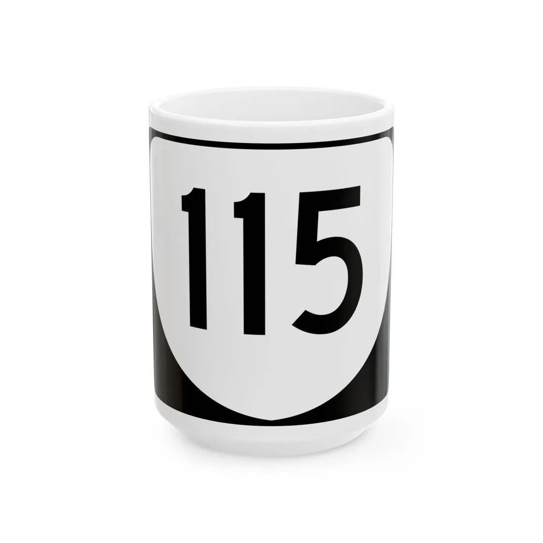Virginia 115 (Virginia) (Road Sign) White Coffee Mug 15oz - Go Mug Yourself