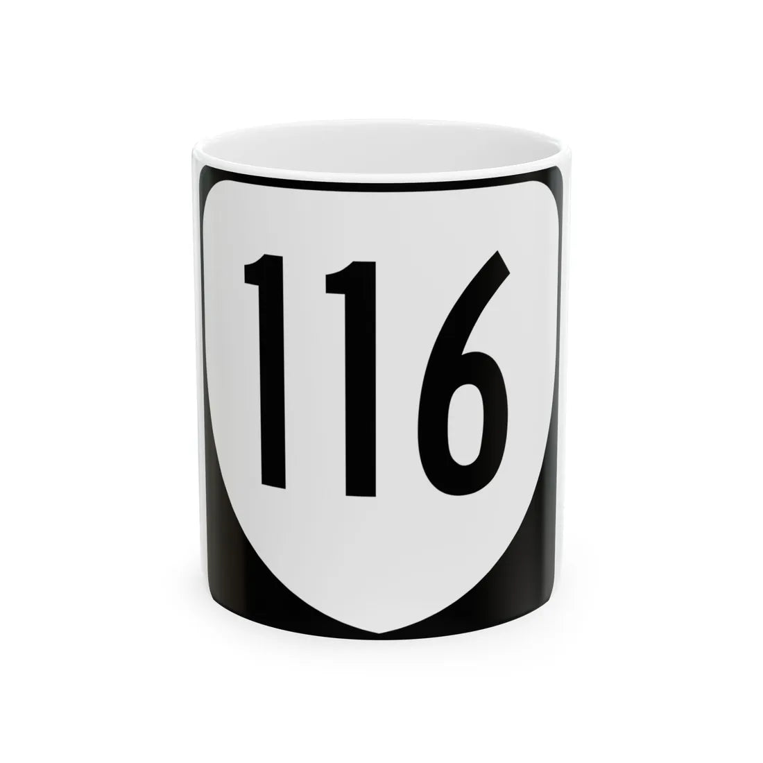 Virginia 116 1980 (Virginia) (Road Sign) White Coffee Mug 11oz - Go Mug Yourself