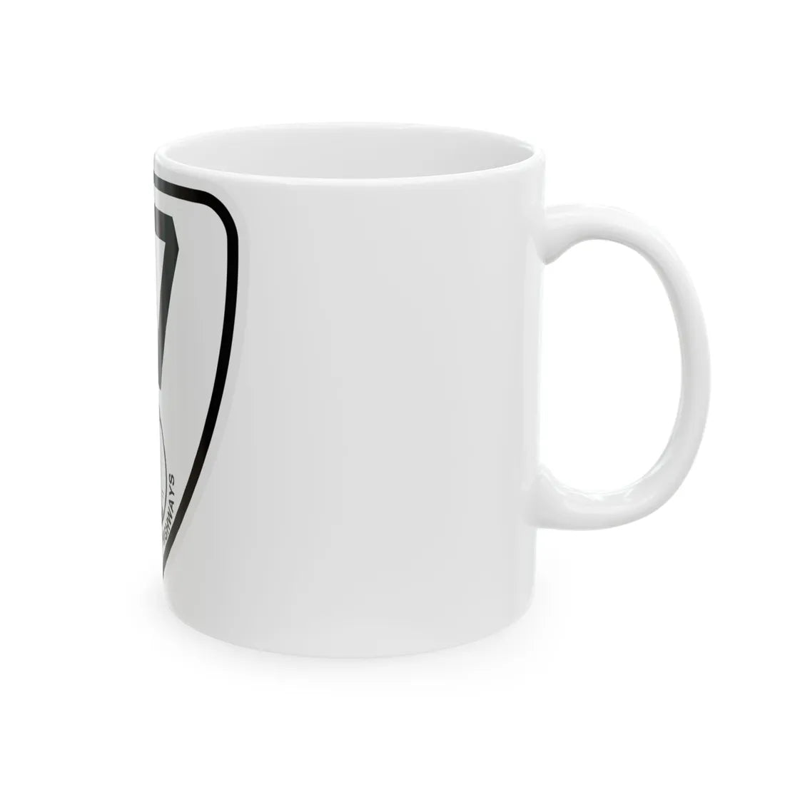 Virginia 117 1924 (Virginia) (Road Sign) White Coffee Mug - Go Mug Yourself