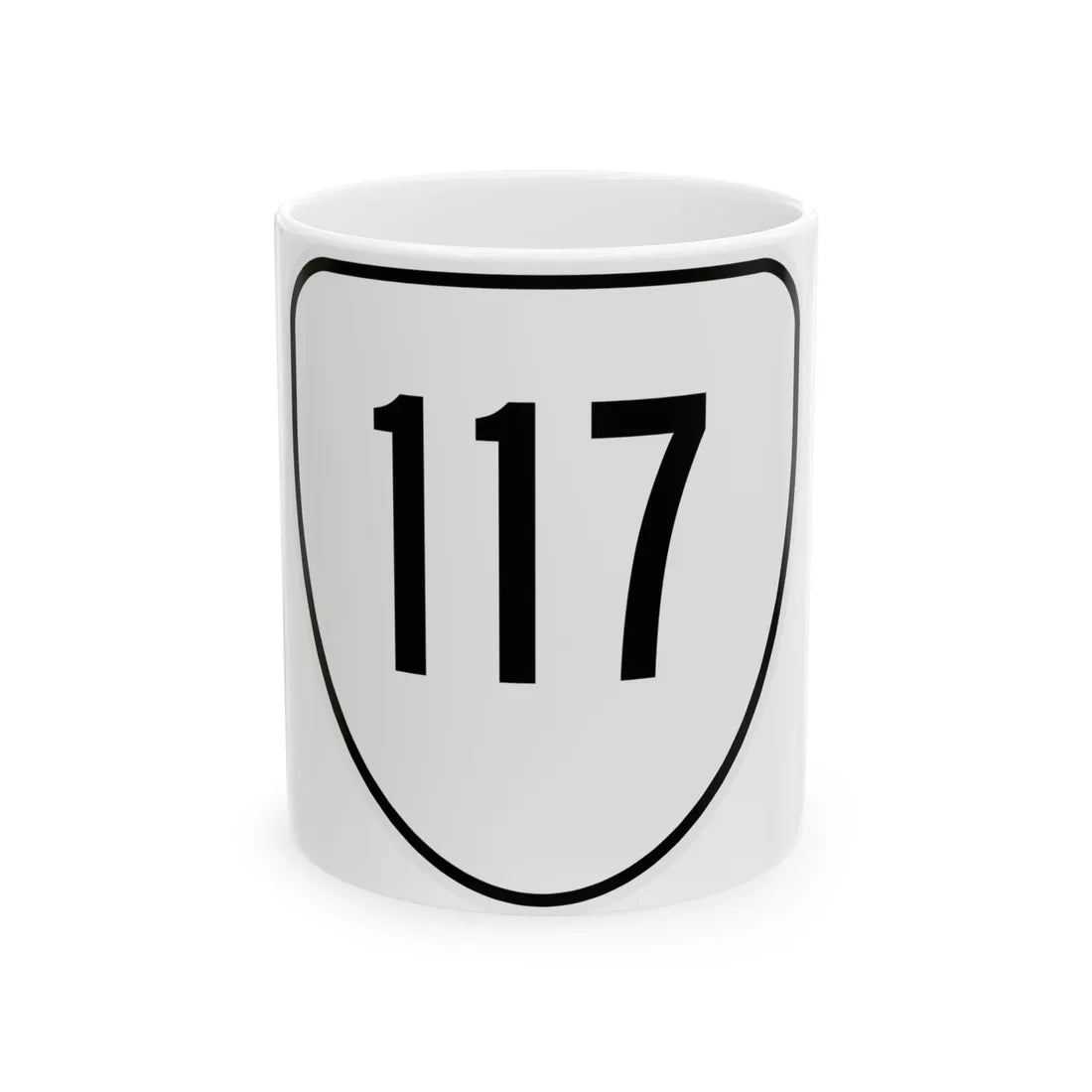 Virginia 117 1956 (Virginia) (Road Sign) White Coffee Mug 11oz - Go Mug Yourself