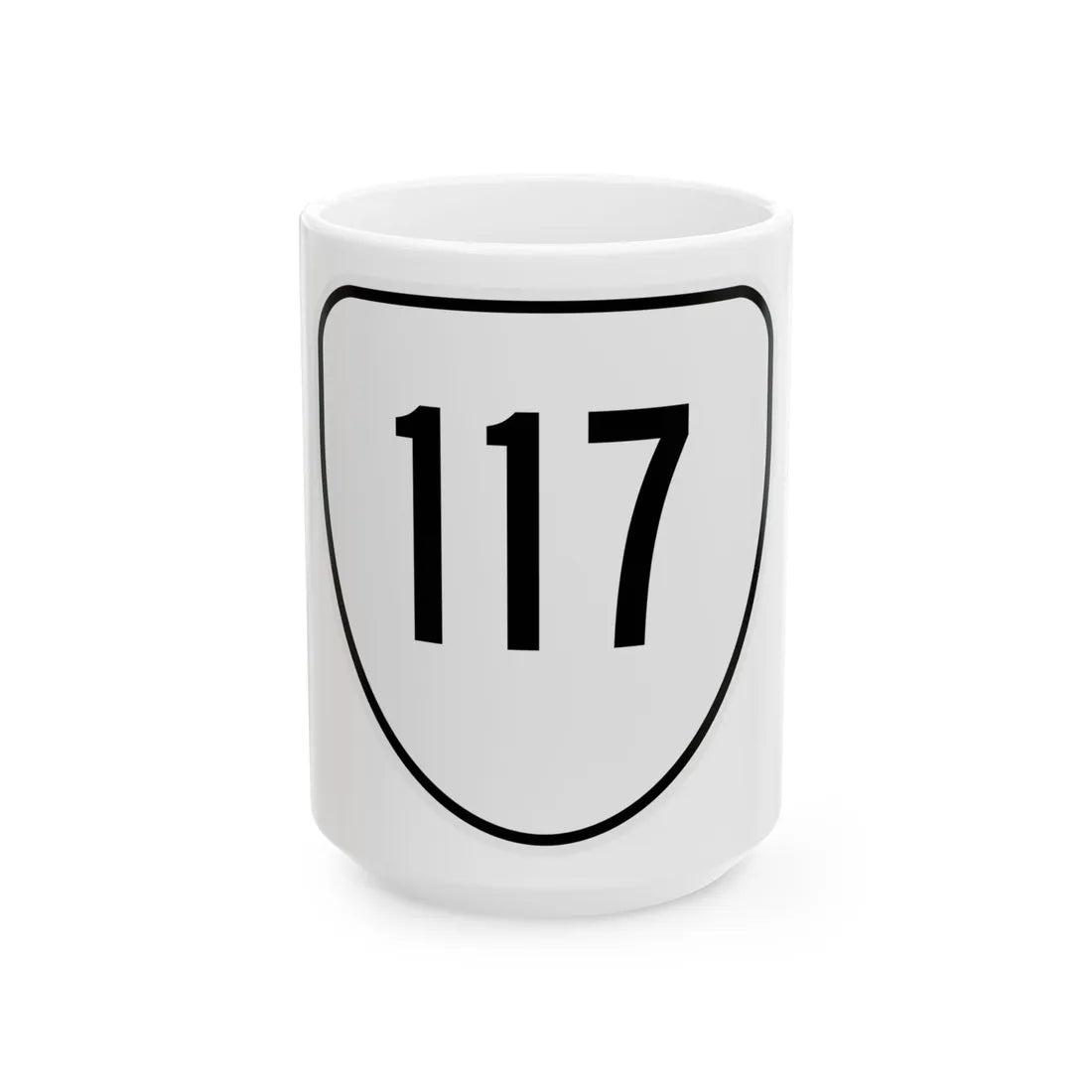Virginia 117 1956 (Virginia) (Road Sign) White Coffee Mug 15oz - Go Mug Yourself
