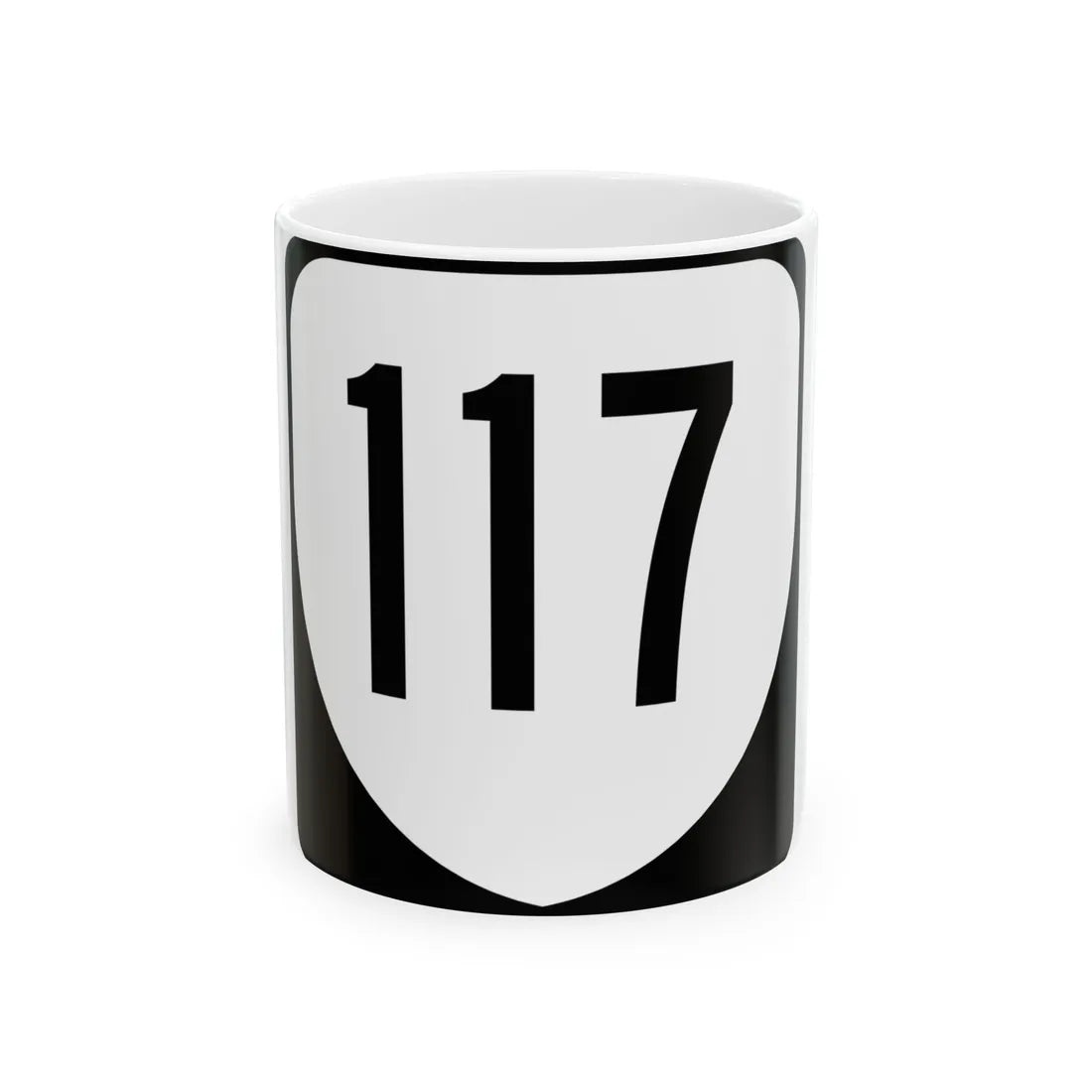 Virginia 117 1980 (Virginia) (Road Sign) White Coffee Mug 11oz - Go Mug Yourself
