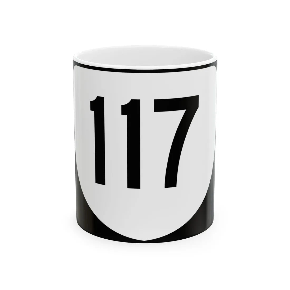 Virginia 117 (Virginia) (Road Sign) White Coffee Mug 11oz - Go Mug Yourself
