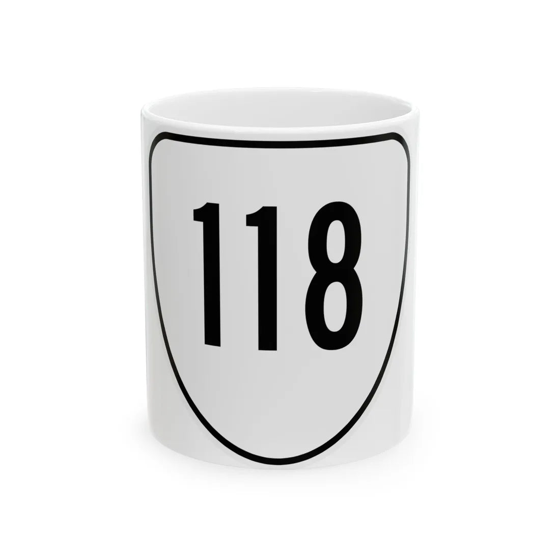 Virginia 118 1956 (Virginia) (Road Sign) White Coffee Mug 11oz - Go Mug Yourself